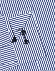 Stripe Navy Classic Fit Shirt FS2871-3RF-15.5