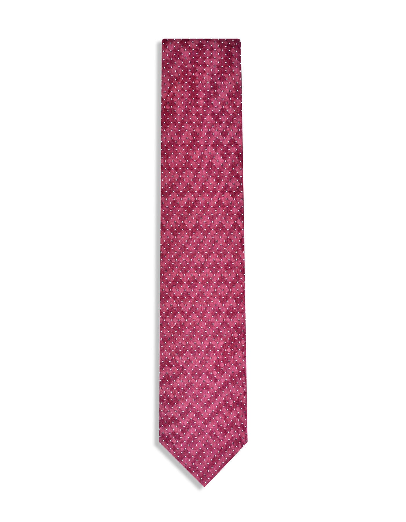 Maroon Geometric Tie