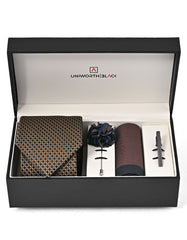 Brown Geometric Men Accessories Box