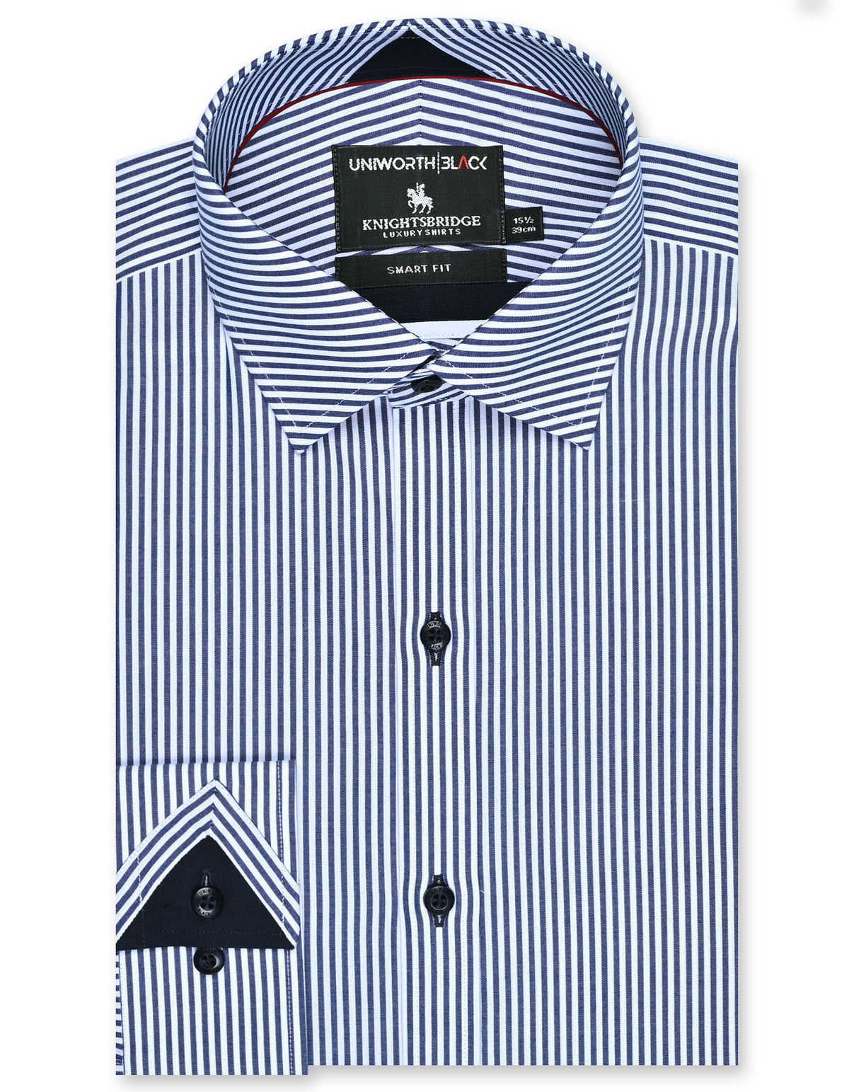 Stripe Navy Classic Fit Shirt FS2871-3RF-14.5