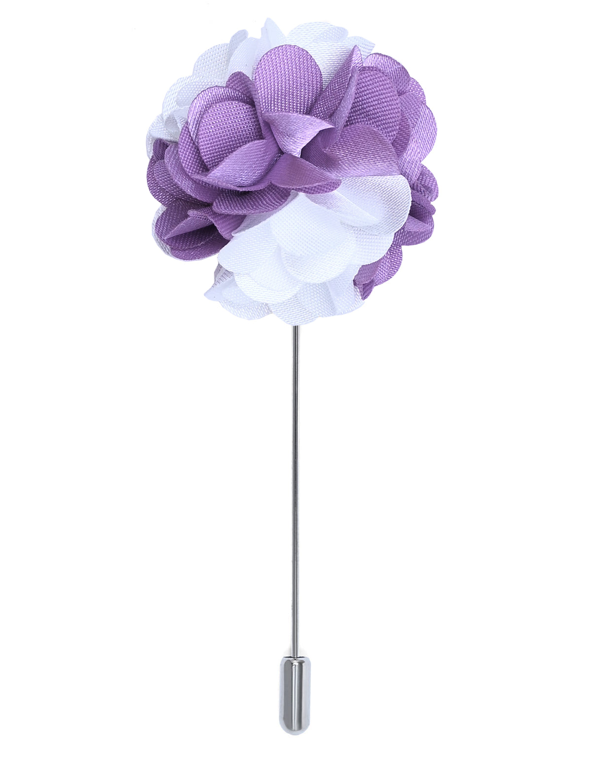 White Floral Coat Lapel Pin