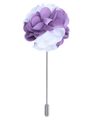 White Floral Coat Lapel Pin