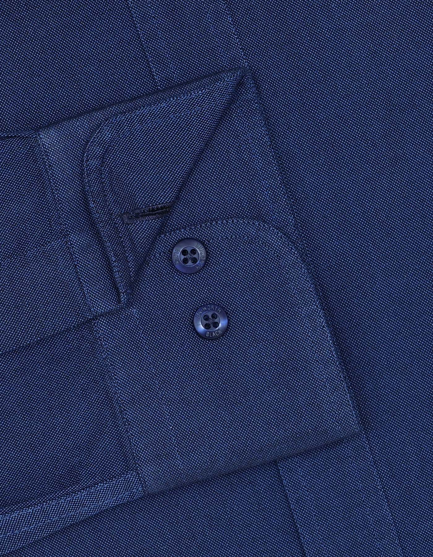 Plain Navy Tailored Smart Fit Shirt FS2301SF-15.5