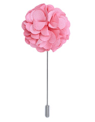 Pink Floral Coat Lapel Pin