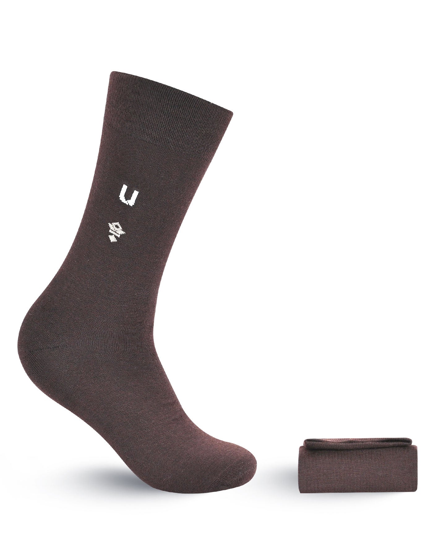 Brown Plain Socks