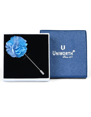 Sky/Blue Floral Coat Lapel Pin