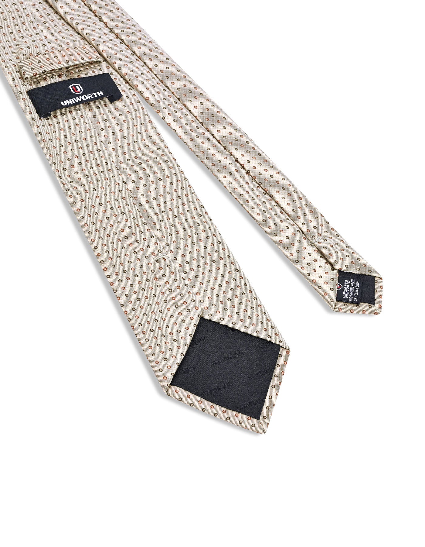 Beige Dotted Tie