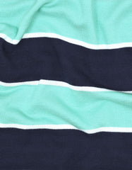 Aquatic Stripe Pique Polo Shirt