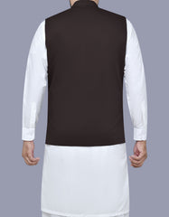 Chocolate Plain Waist Coat WC2502-5C-40