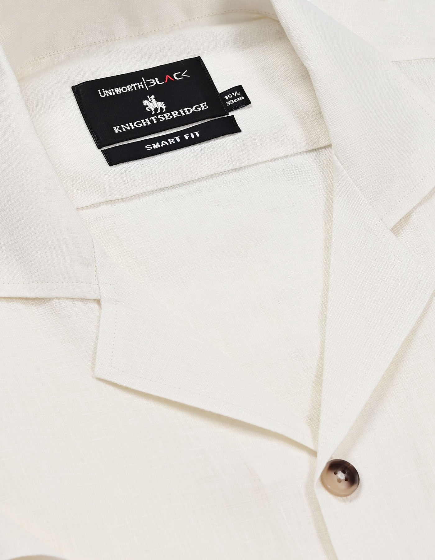 Plain Cream Tailored Smart Fit Shirt FS2412SH-15.5