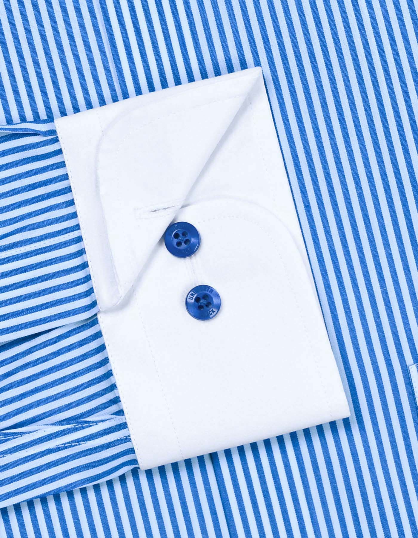 Stripe Blue Classic Fit Shirt FS2873-1RF-15.5