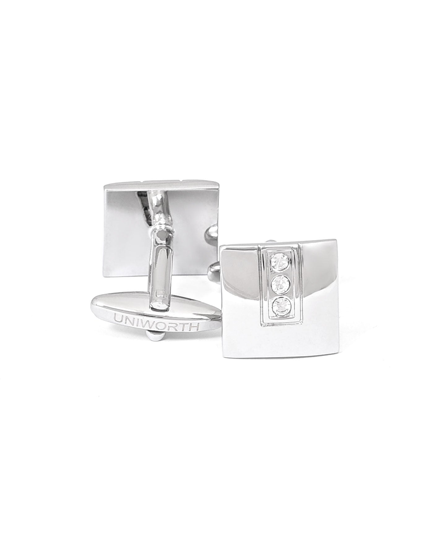 Silver Square Cufflink