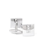 Silver Square Cufflink