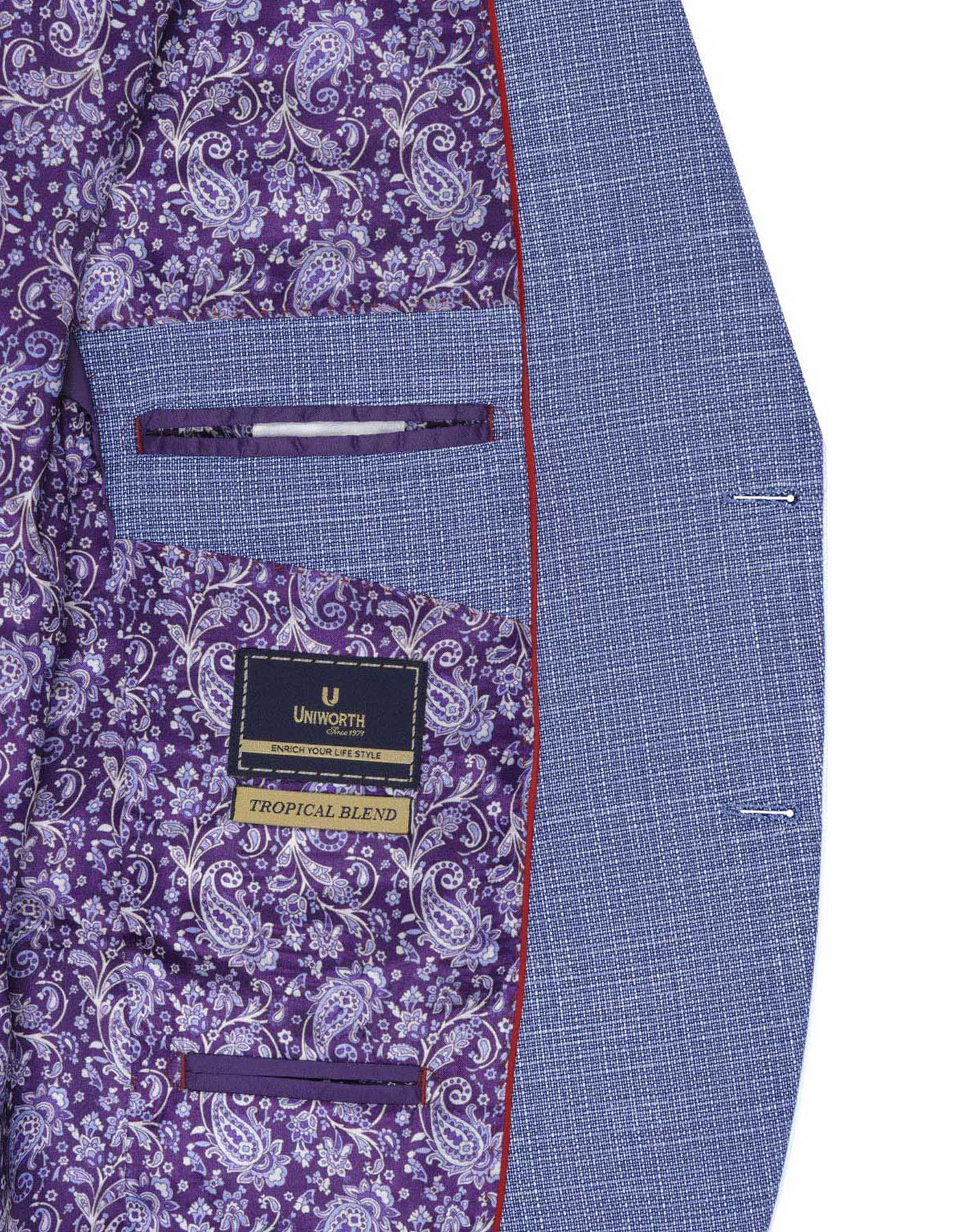 L Blue Tailored Smart Fit Coat CC2353-42