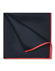 Black Plain Pocket Square