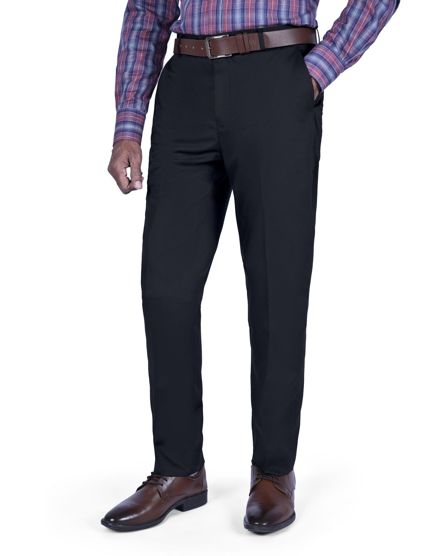 Black Plain Formal Trouser Classic Fit FT575-1C-30