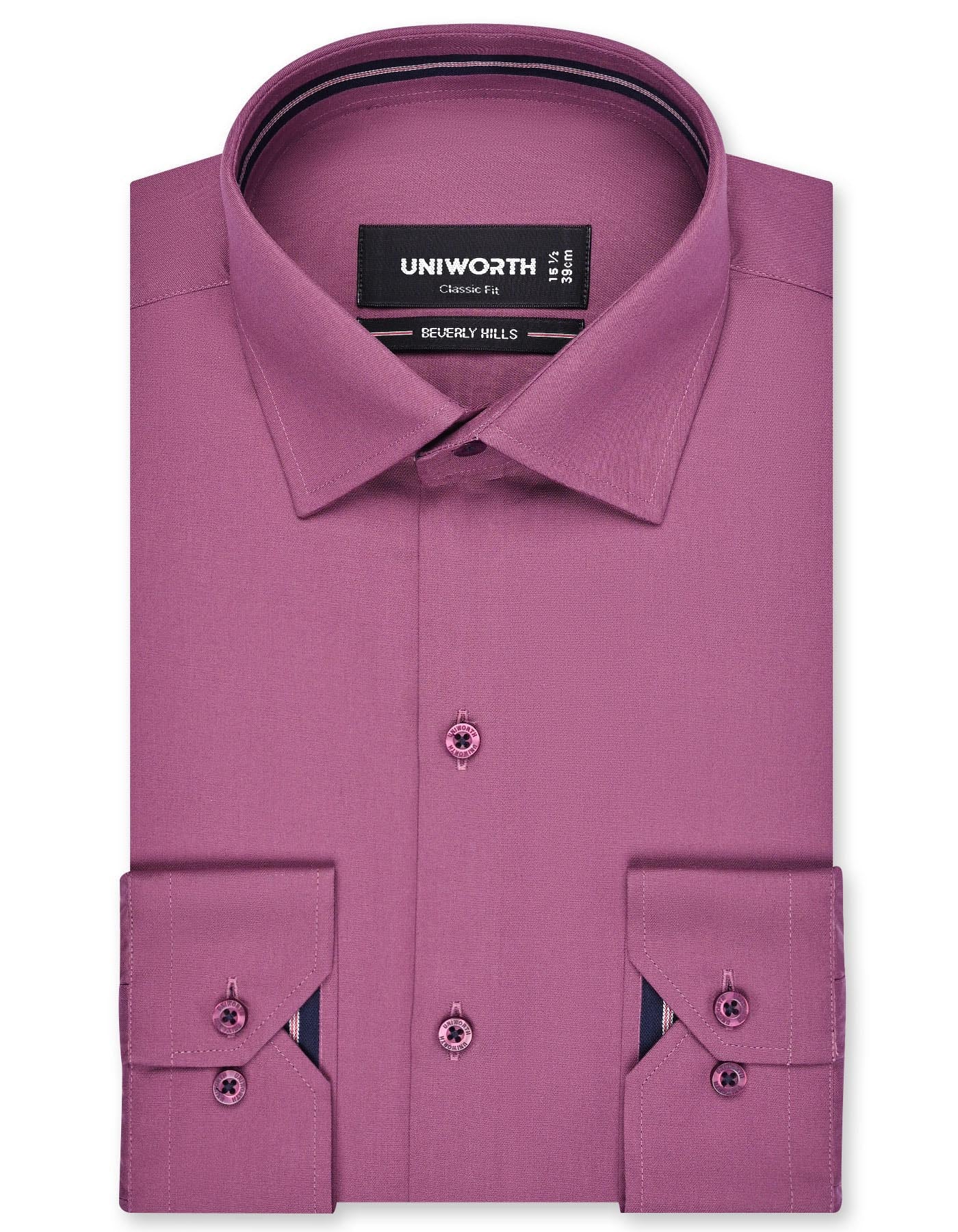 Plain Plum Classic Fit Shirt FS1622-1RF-14.5