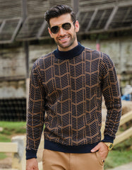 Navy Stripe Pull Over SFA2414-1-S