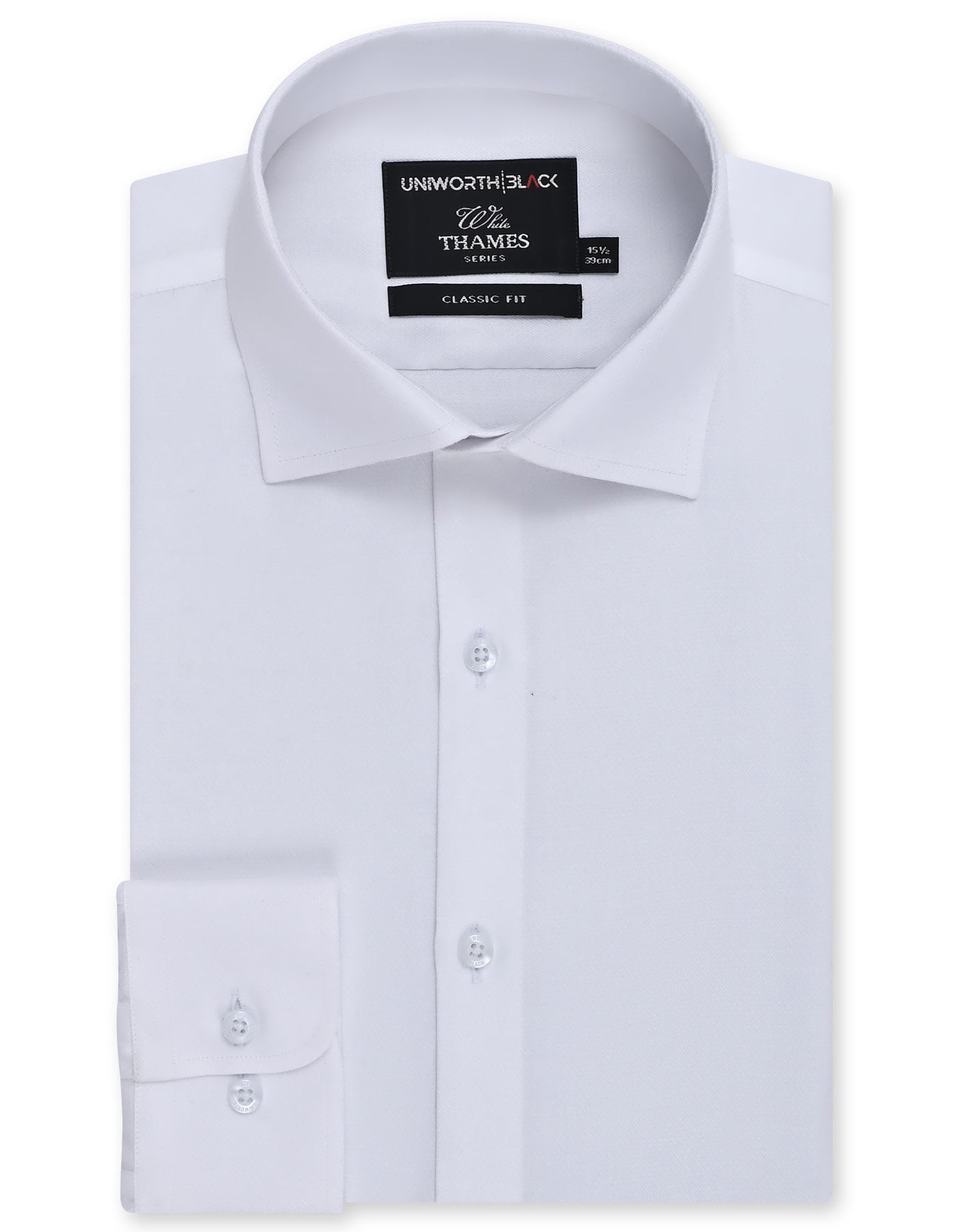 Self White Classic Fit Shirt FS20497RF-14.5