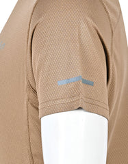 Camel Half Sleeves Gym Tee FGT2602-2-L