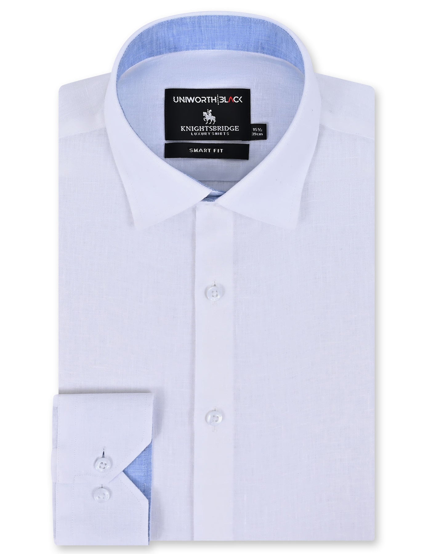 Plain White Tailored Smart Fit Shirt FS2413-2SF-14.5