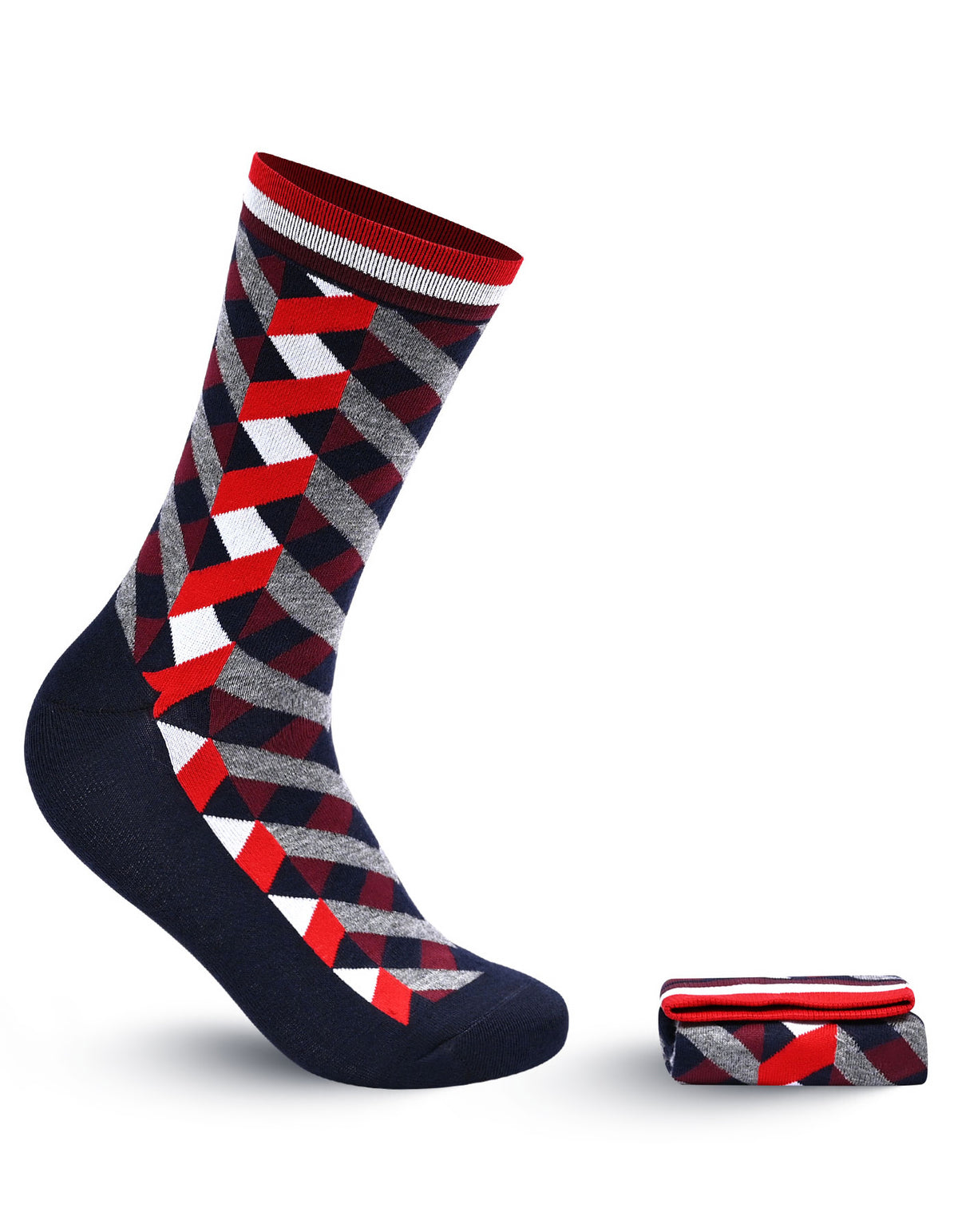 Maroon Self Plain Socks