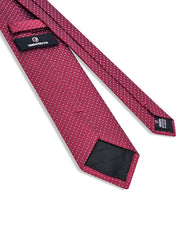 Maroon Geometric Tie