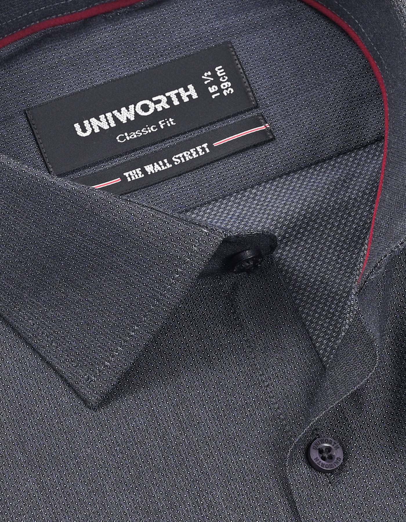 Self Grey Classic Fit Shirt FS20459RF-15