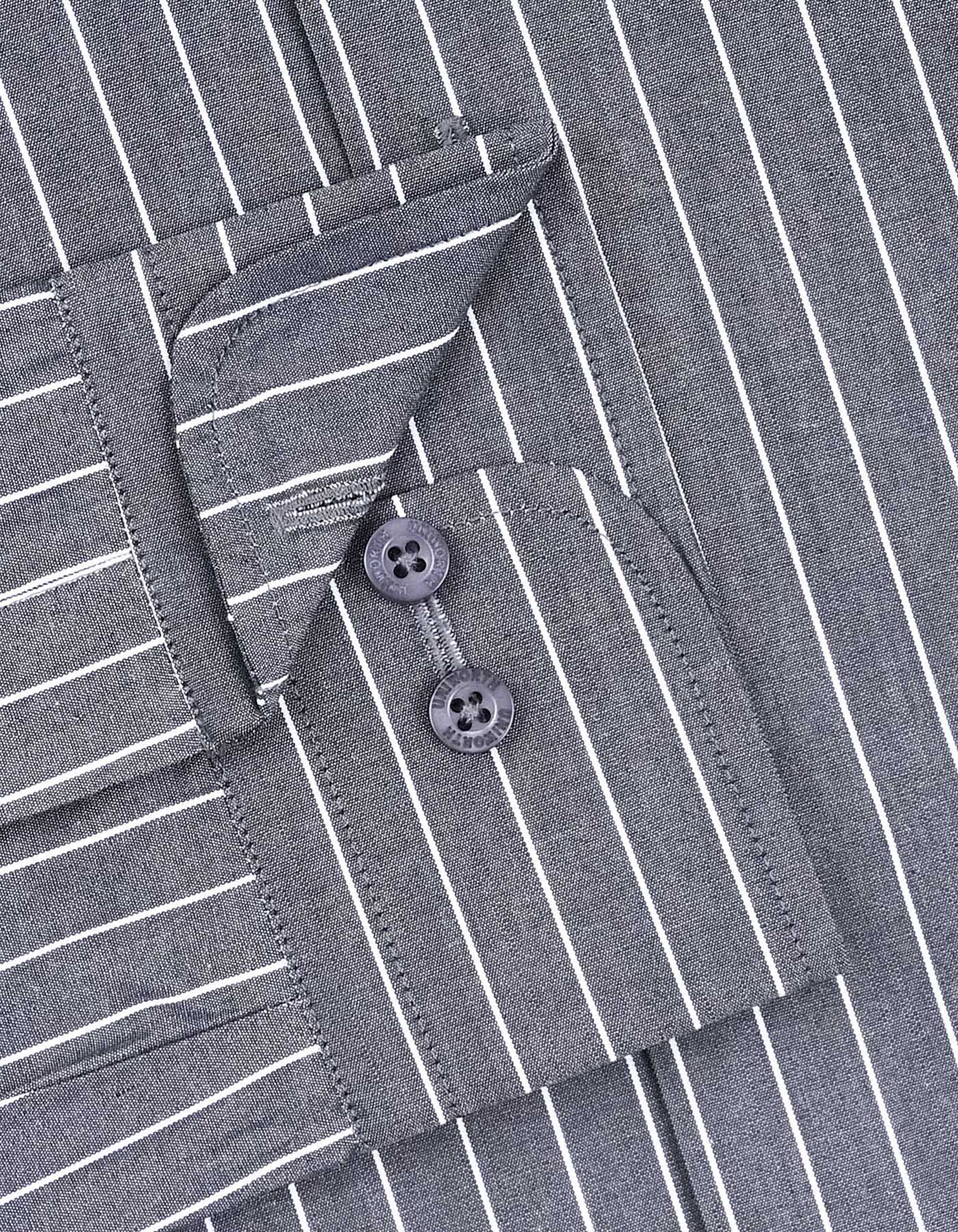 Stripe Charcoal Classic Fit Shirt FS2827RF-15.5