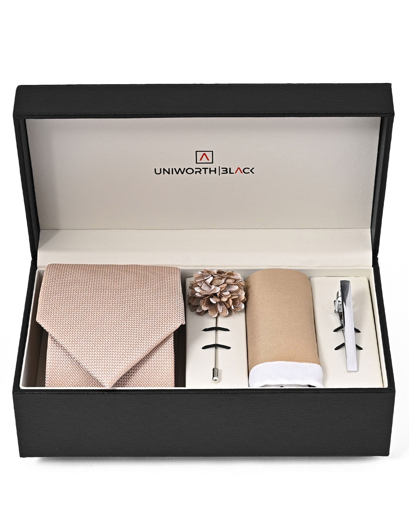 Beige Texture Men Accessories Box