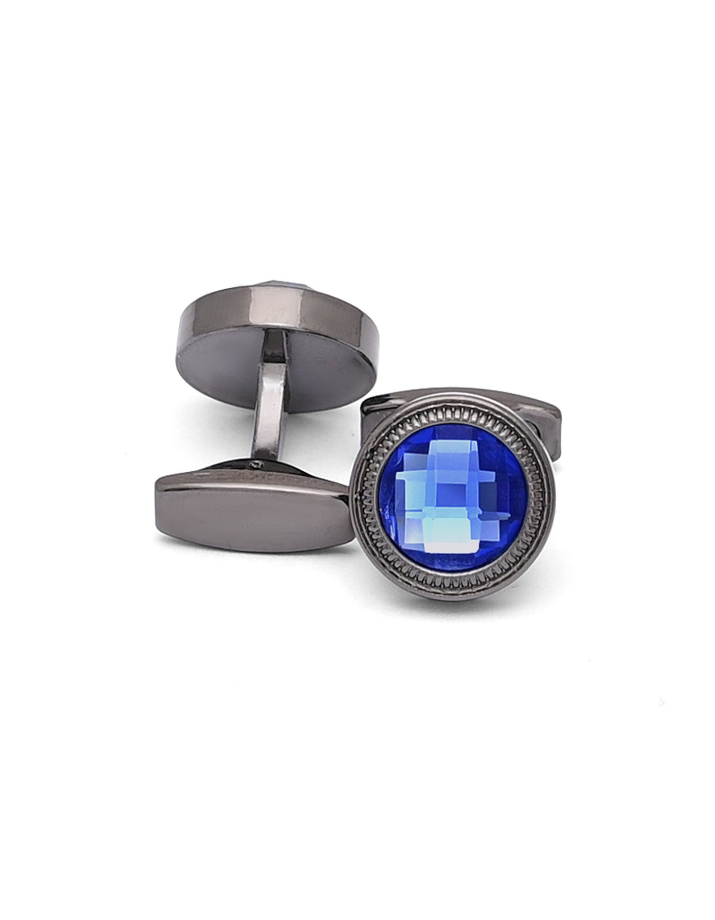 Blue Circle Cufflink