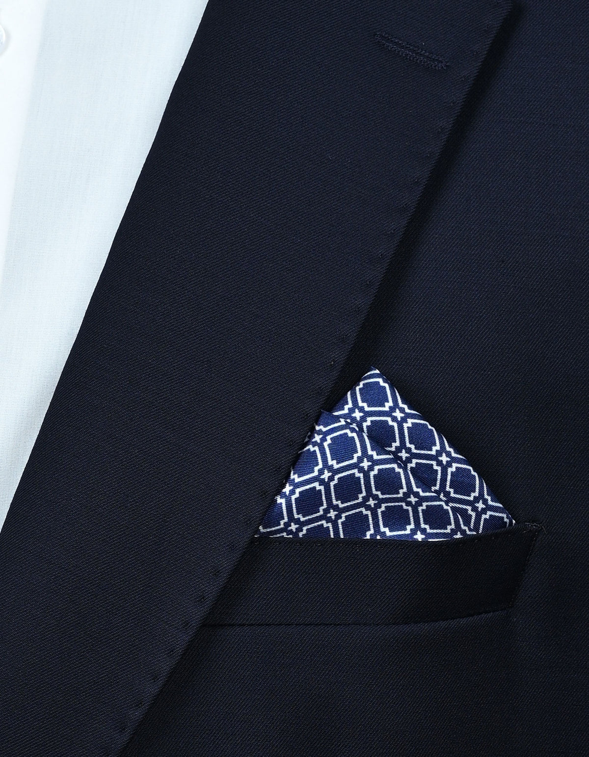 Blue Dotted Pocket Square