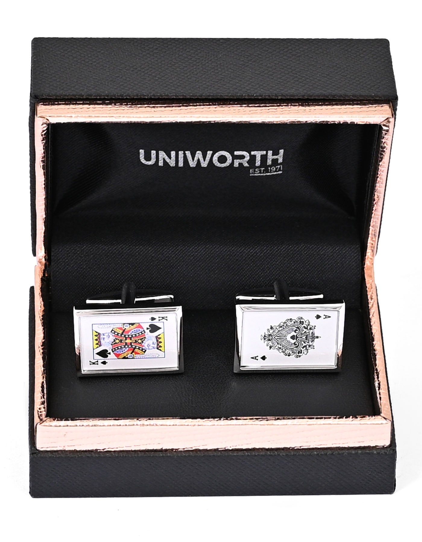 White Rectangle Cufflink