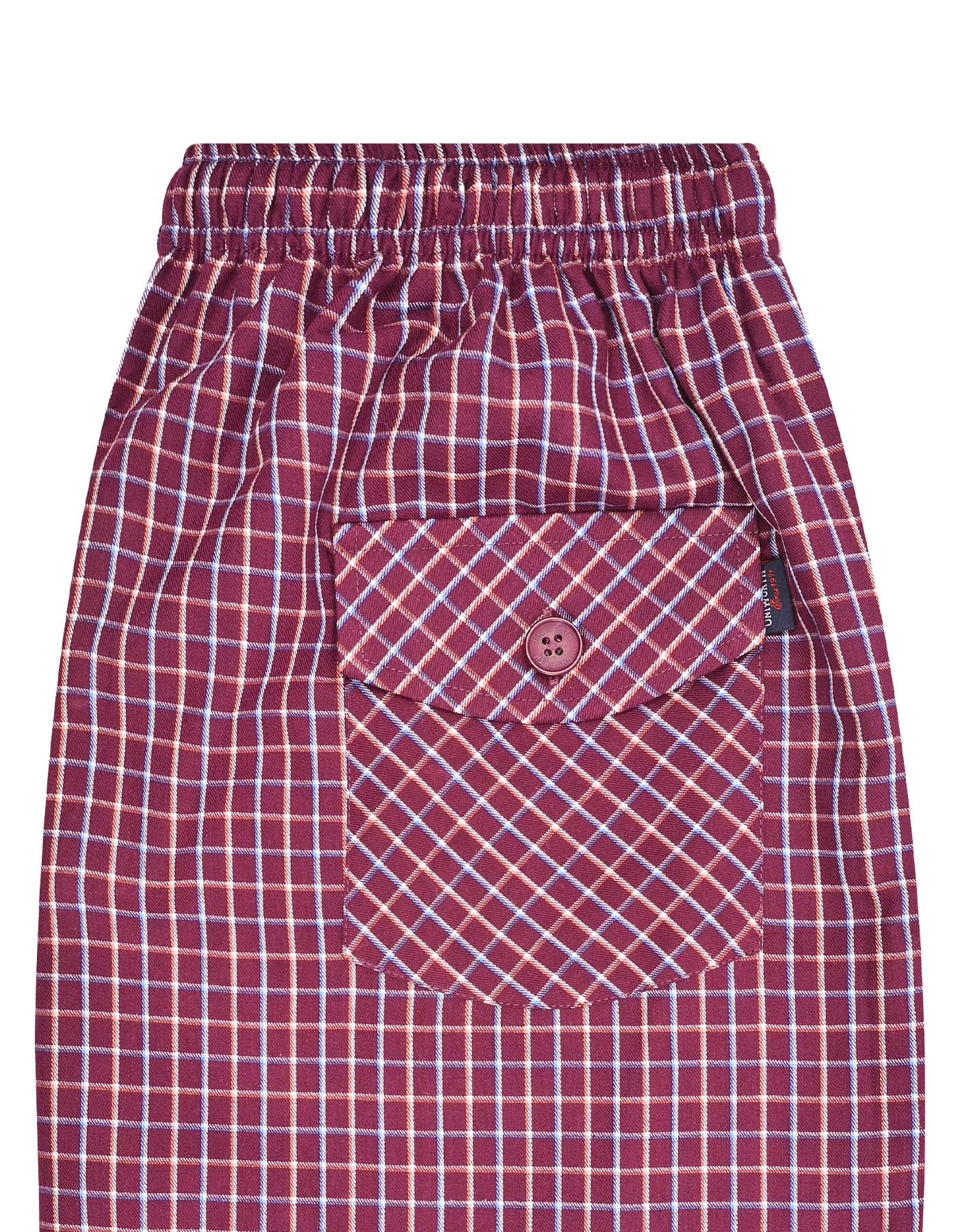 Burgundy Cross Pocket Woven LPJ2564-L