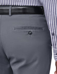 Grey Smart Fit Cotton Trouser FTC2531S-38