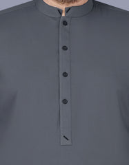 Charcoal Plain Kameez Shalwar KS2517-1S-S