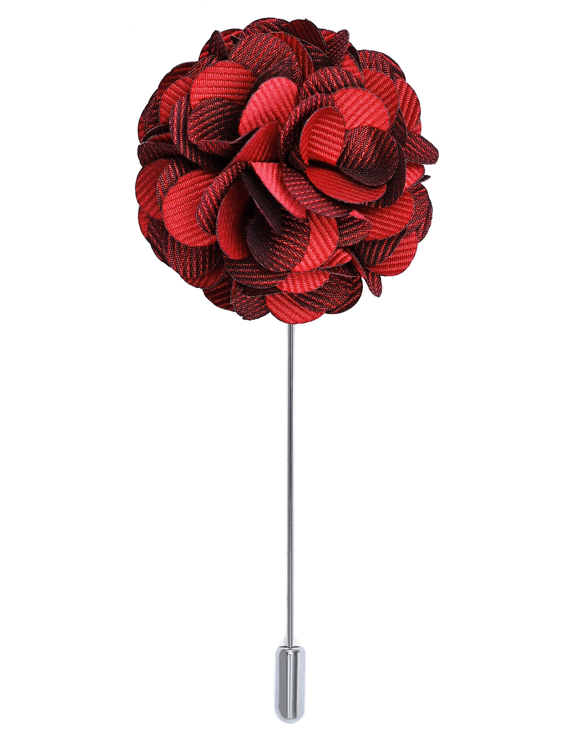 Maroon Floral Coat Lapel Pin