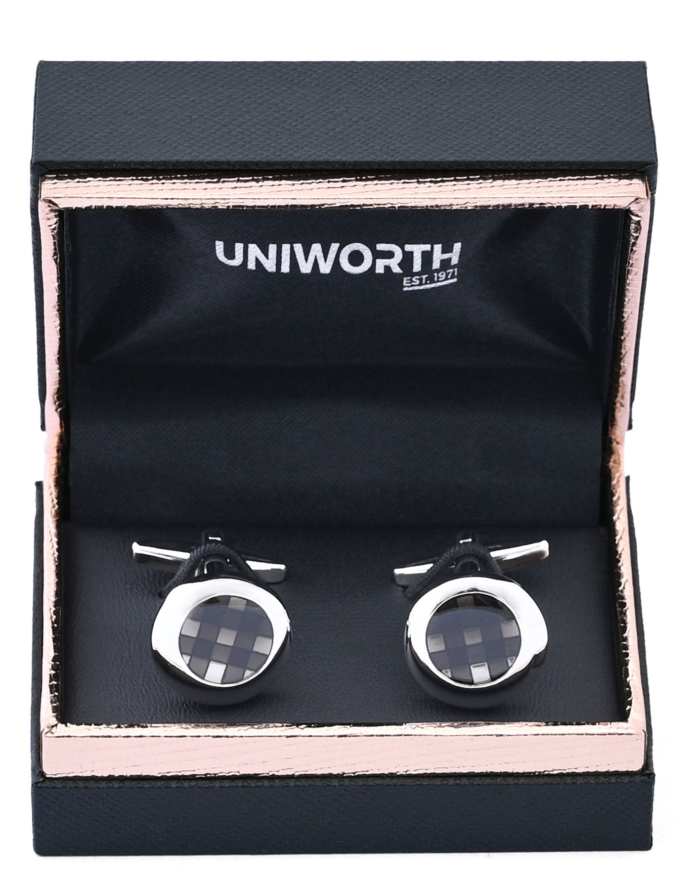 Charcoal Oval Cufflink