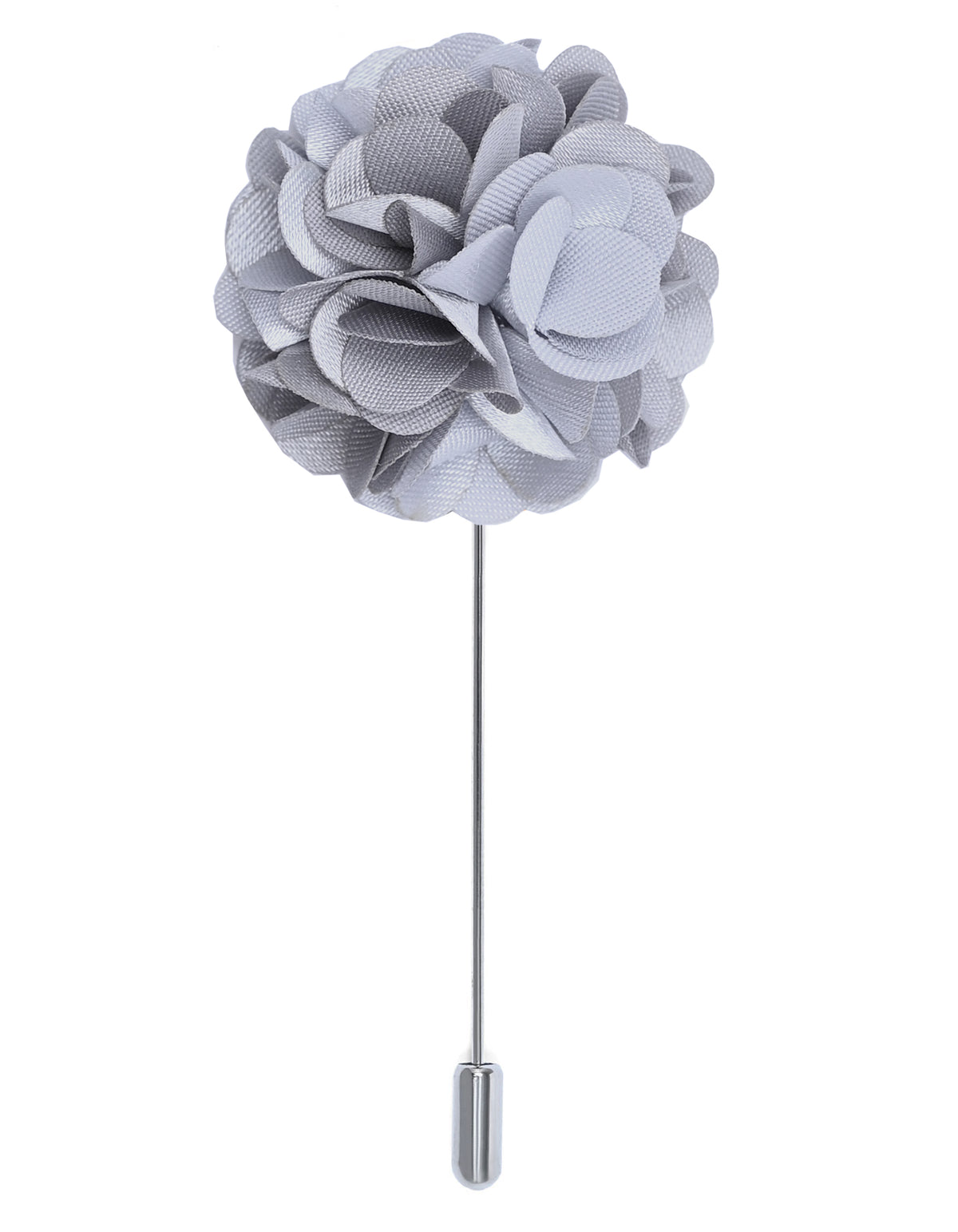 Silver Floral Coat Lapel Pin