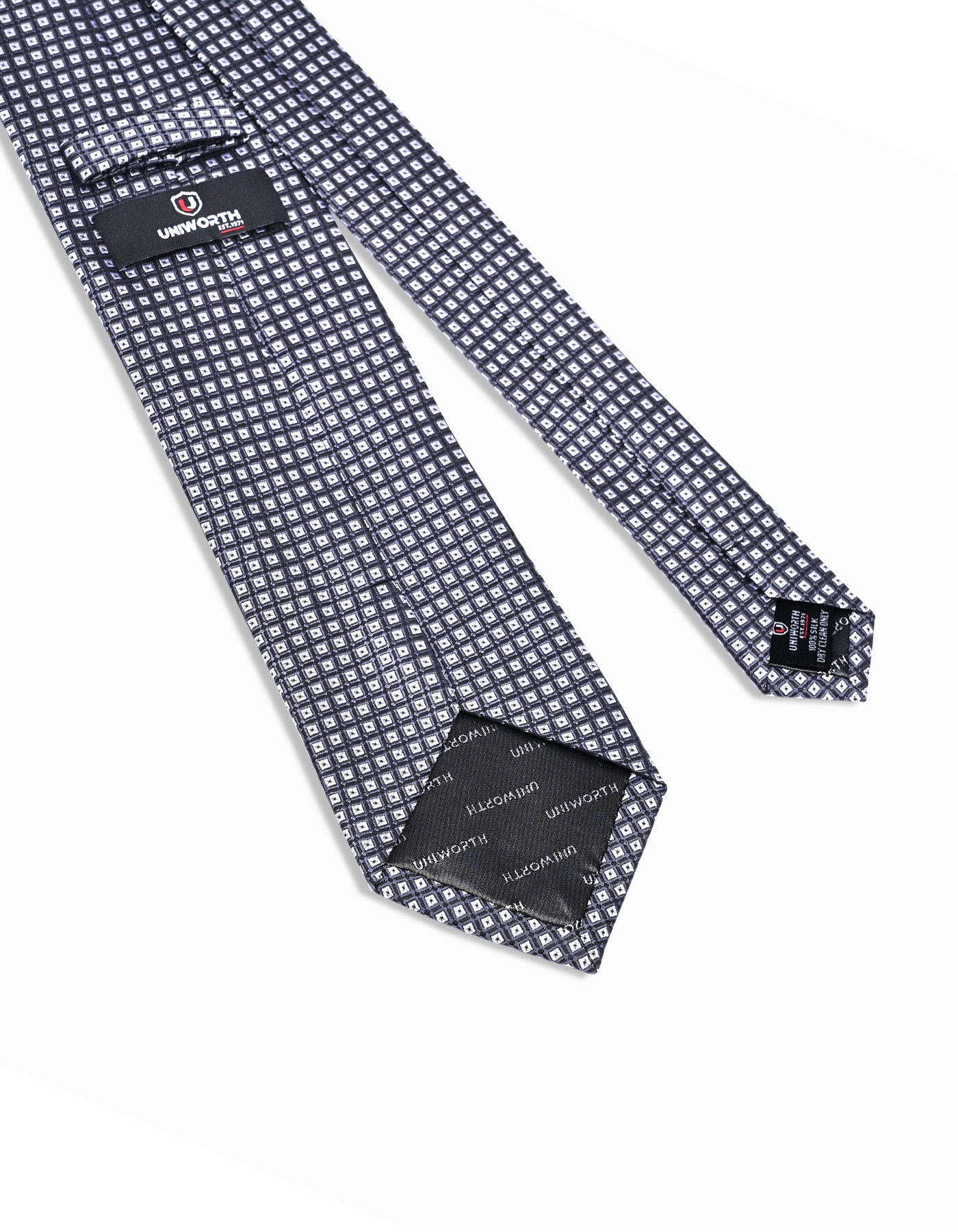 Black Floral Tie