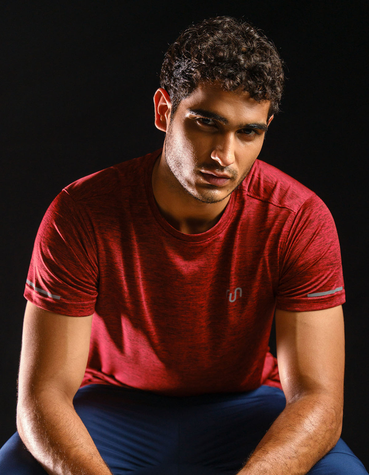 Maroon Half Sleeves Gym Tee FGT2430-S
