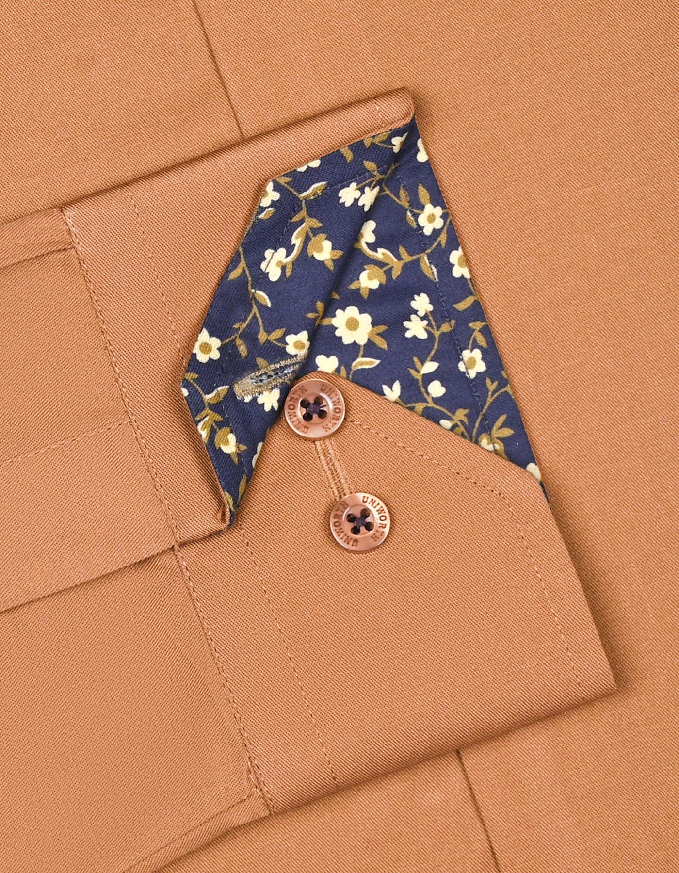Plain Khaki Tailored Smart Fit Shirt FS1633-2SF-15.5