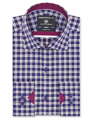 Check Blue Classic Fit Shirt FS2936RF-14.5