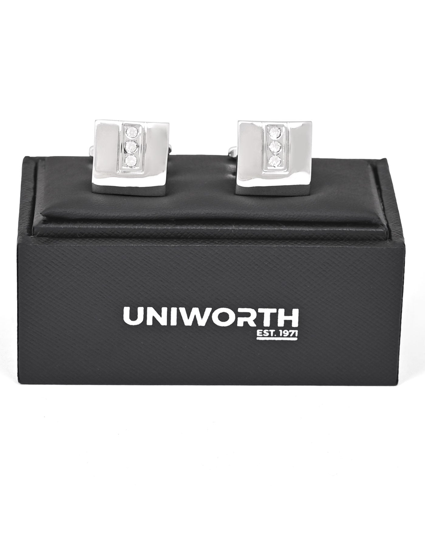 Silver Square Cufflink