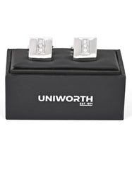Silver Square Cufflink
