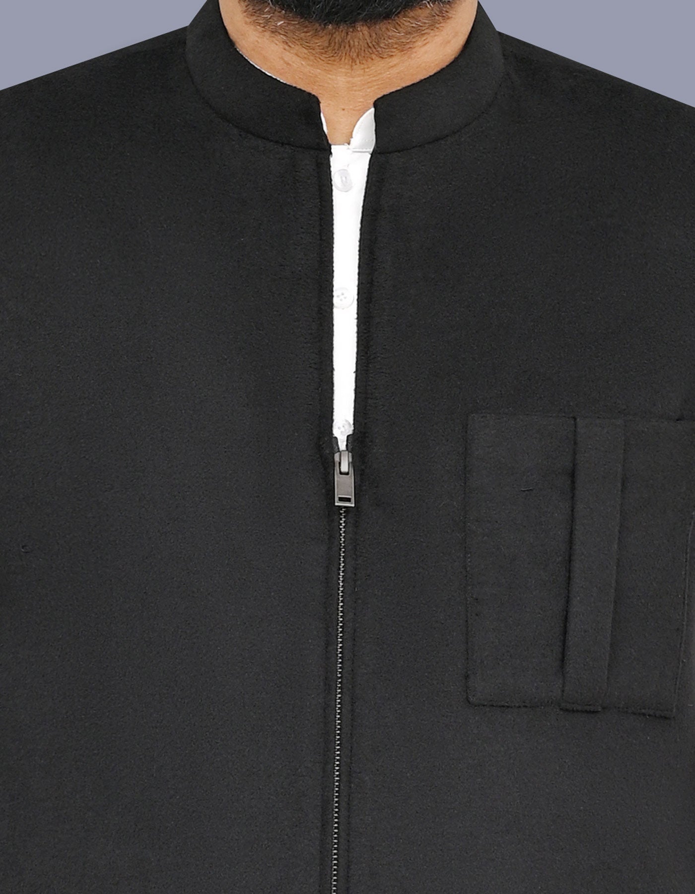 Black Plain Waist Coat WC2620S-36
