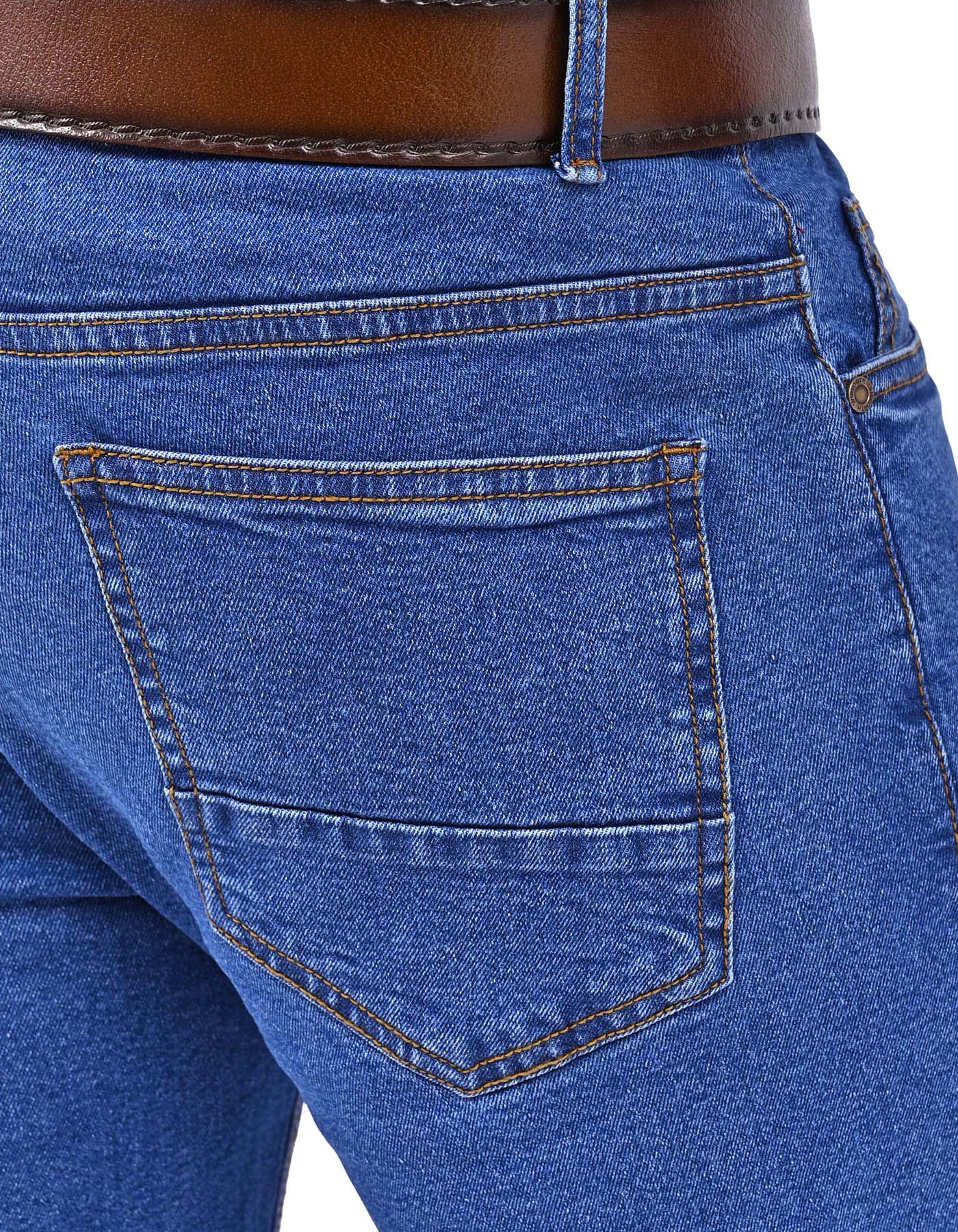 L Blue Straight Fit  Denim DM2601-38