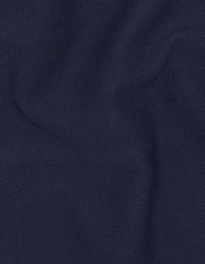 Navy Color Block Pique Polo Shirt