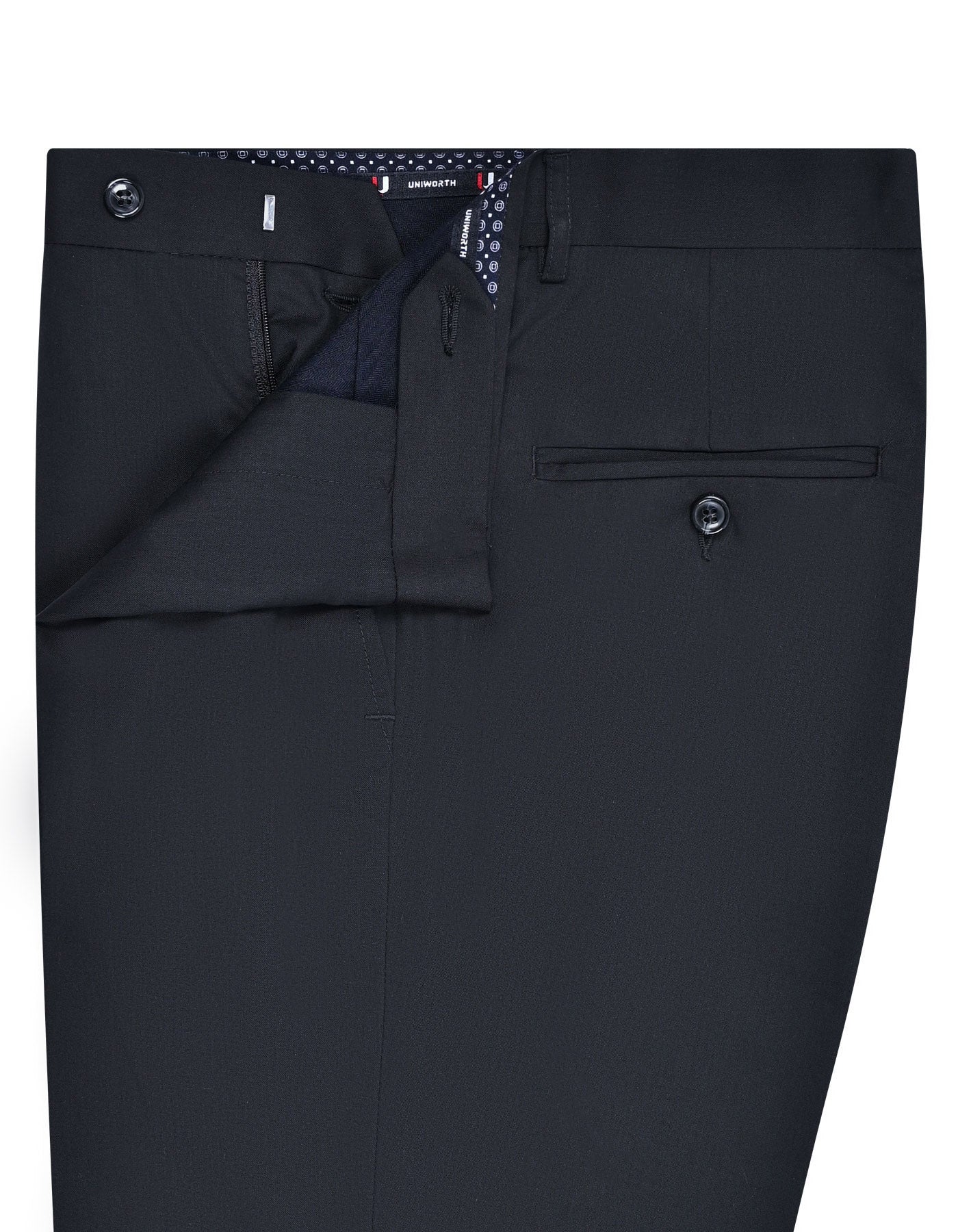 Black Plain Formal Trouser Classic Fit FT575-1C-32