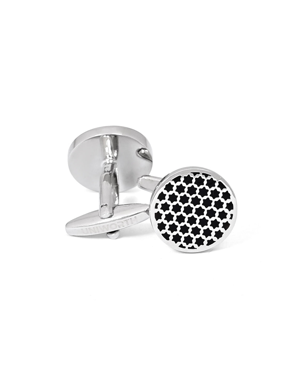 Black Circle Cufflink